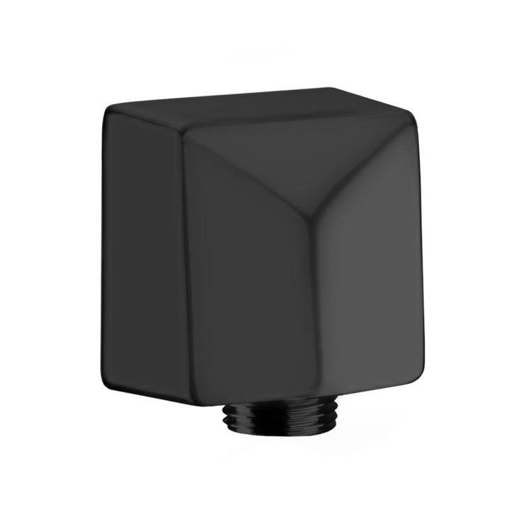 Remer 309SUS-NO Squared Matte Black Water Punch Connection